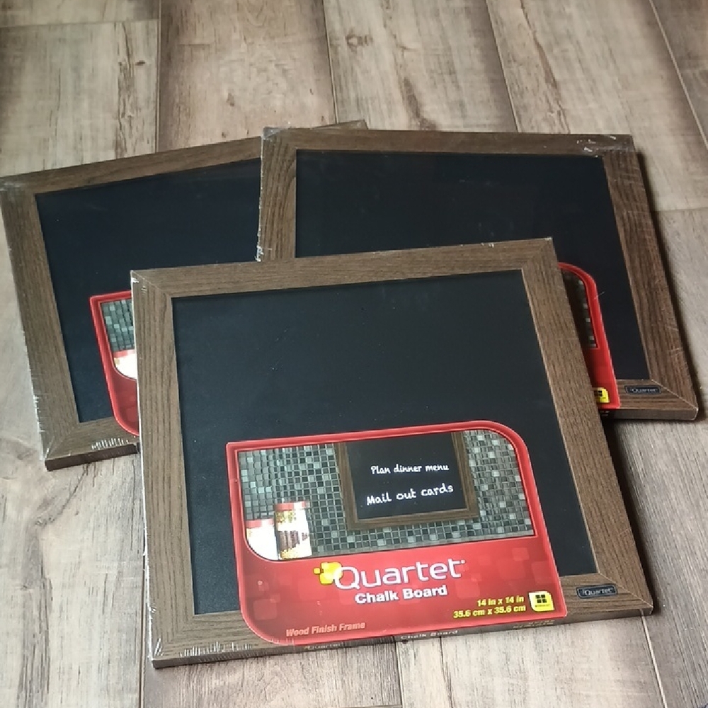 Rustic Brown Chalkboard Set